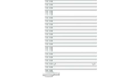 Side-open towel rail radiator