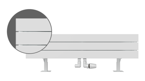 Low bodies for floor mounting